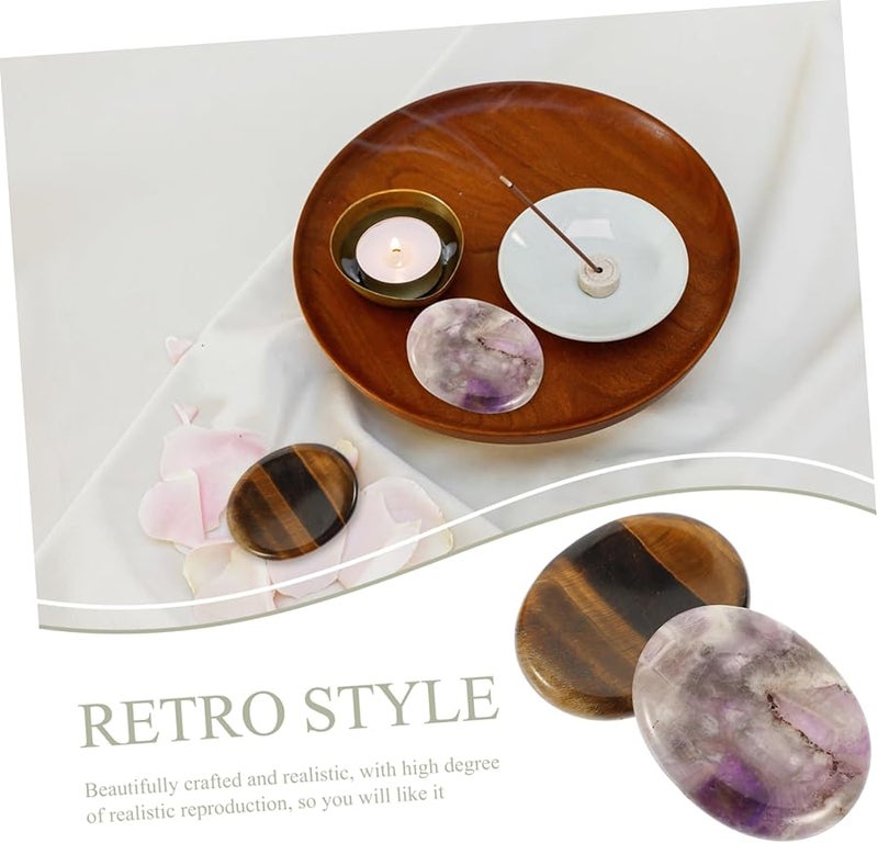 Amethyst Thumb Worry Stones For Stress Relief Meditation And Home Decor - Image 5